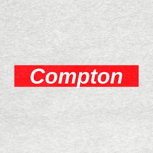 Compton // Red Box Logo by FlexxxApparel